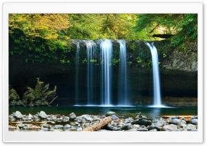 Beautiful Forest Waterfall Ultra HD Wallpaper for 4K UHD Widescreen desktop, tablet & smartphone