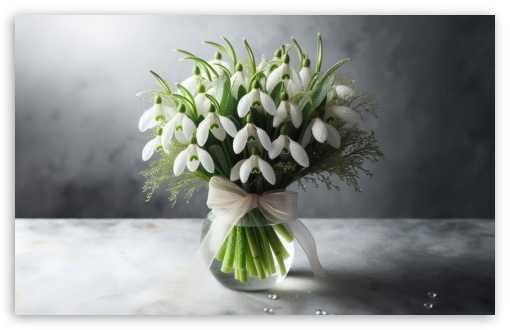 Beautiful Fresh Spring Snowdrops Flowers Bouquet in a Glass Vase UltraHD Wallpaper for Wide 16:10 5:3 Widescreen WHXGA WQXGA WUXGA WXGA WGA ; UltraWide 21:9 24:10 ; 8K UHD TV 16:9 Ultra High Definition 2160p 1440p 1080p 900p 720p ; UHD 16:9 2160p 1440p 1080p 900p 720p ; Standard 4:3 5:4 3:2 Fullscreen UXGA XGA SVGA QSXGA SXGA DVGA HVGA HQVGA ( Apple PowerBook G4 iPhone 4 3G 3GS iPod Touch ) ; Tablet 1:1 ; iPad 1/2/Mini ; Mobile 4:3 5:3 3:2 16:9 5:4 - UXGA XGA SVGA WGA DVGA HVGA HQVGA ( Apple PowerBook G4 iPhone 4 3G 3GS iPod Touch ) 2160p 1440p 1080p 900p 720p QSXGA SXGA ;