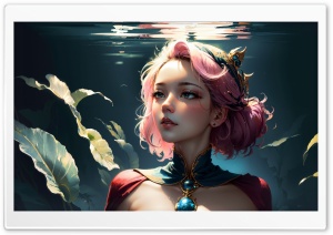 Beautiful Girl Drawing Artwork Ultra HD Wallpaper for 4K UHD Widescreen desktop, tablet & smartphone