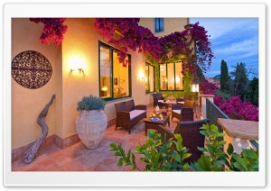 Beautiful House Terrace Ultra HD Wallpaper for 4K UHD Widescreen desktop, tablet & smartphone