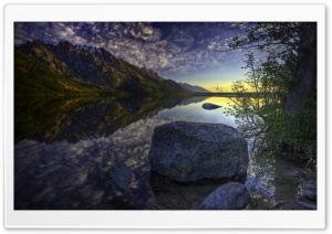 Beautiful Lake Sunrise Ultra HD Wallpaper for 4K UHD Widescreen desktop, tablet & smartphone