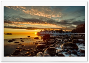 Beautiful Sunset, Winter Ultra HD Wallpaper for 4K UHD Widescreen desktop, tablet & smartphone