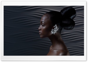 Beautiful Woman Profile Portrait Ultra HD Wallpaper for 4K UHD Widescreen desktop, tablet & smartphone
