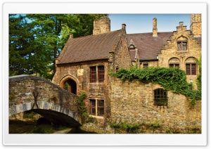 Belgium Houses Bridges Bruges Ultra HD Wallpaper for 4K UHD Widescreen desktop, tablet & smartphone