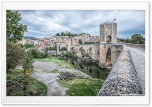 Besal Medieval Village Catalonia Ultra HD Wallpaper for 4K UHD Widescreen desktop, tablet & smartphone