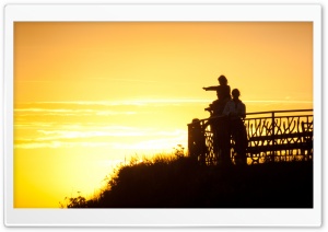 Biarritz Sunset, France Ultra HD Wallpaper for 4K UHD Widescreen desktop, tablet & smartphone