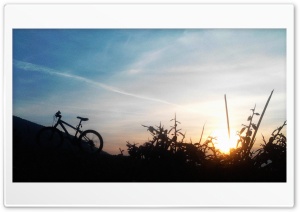 Bike and Sunset Ultra HD Wallpaper for 4K UHD Widescreen desktop, tablet & smartphone