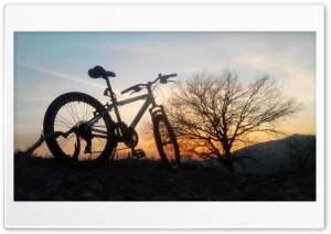 Bike and Sunset Ultra HD Wallpaper for 4K UHD Widescreen desktop, tablet & smartphone