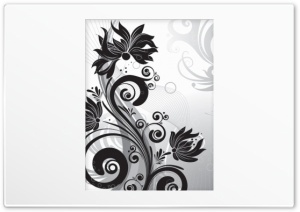 Black And White Flowers Ultra HD Wallpaper for 4K UHD Widescreen desktop, tablet & smartphone