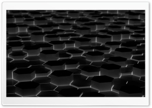 Black Hexagons Ultra HD Wallpaper for 4K UHD Widescreen desktop, tablet & smartphone