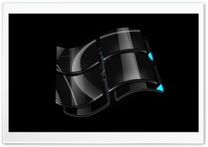Black Windows Logo Ultra HD Wallpaper for 4K UHD Widescreen desktop, tablet & smartphone