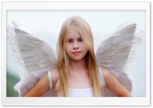 Blonde angel girl Ultra HD Wallpaper for 4K UHD Widescreen desktop, tablet & smartphone