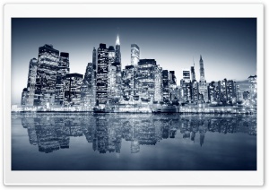 Blue City Ultra HD Wallpaper for 4K UHD Widescreen desktop, tablet & smartphone