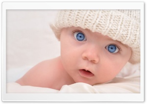 Blue Eyed Baby Ultra HD Wallpaper for 4K UHD Widescreen desktop, tablet & smartphone