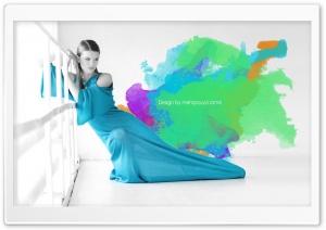 Blue Model Ultra HD Wallpaper for 4K UHD Widescreen desktop, tablet & smartphone