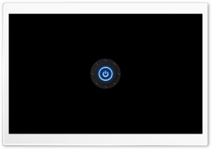 Blue Power Button Ultra HD Wallpaper for 4K UHD Widescreen desktop, tablet & smartphone