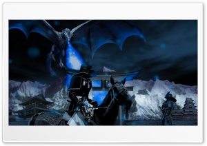Blue samurai Ultra HD Wallpaper for 4K UHD Widescreen desktop, tablet & smartphone