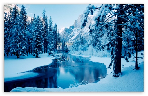 Blue Winter Landscape Ultra Hd Desktop Background Wallpaper For 4k Uhd Tv Tablet Smartphone