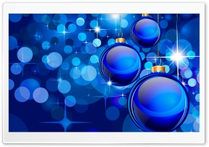 blue xmas decorations Ultra HD Wallpaper for 4K UHD Widescreen desktop, tablet & smartphone