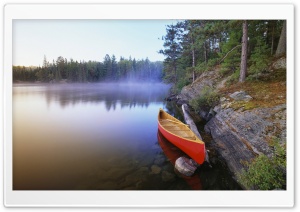 Boat On Lake Ultra HD Wallpaper for 4K UHD Widescreen desktop, tablet & smartphone