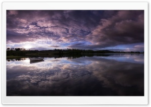 Boats, Sky Reflected In Water, Dawn Ultra HD Wallpaper for 4K UHD Widescreen desktop, tablet & smartphone