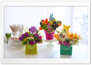 Bouquet Of Flowers In The Bag Ultra HD Wallpaper for 4K UHD Widescreen desktop, tablet & smartphone
