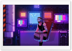 Boy VR Pixel Art Ultra HD Wallpaper for 4K UHD Widescreen desktop, tablet & smartphone