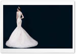 Bride, Mermaid Wedding Dress Ultra HD Wallpaper for 4K UHD Widescreen desktop, tablet & smartphone