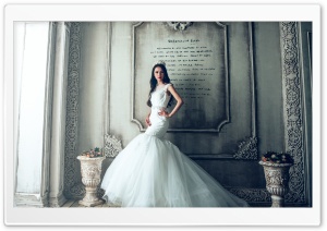 Bride Wedding Dress Ultra HD Wallpaper for 4K UHD Widescreen desktop, tablet & smartphone