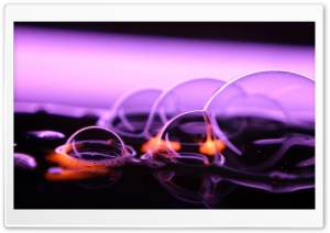 Bubbles Purple Ultra HD Wallpaper for 4K UHD Widescreen desktop, tablet & smartphone