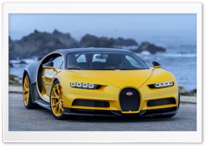 Bugatti Chiron 2018 yellow Ultra HD Wallpaper for 4K UHD Widescreen desktop, tablet & smartphone