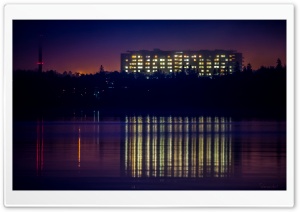 Building Reflections In Water Ultra HD Wallpaper for 4K UHD Widescreen desktop, tablet & smartphone