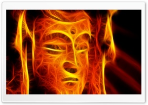 Burning Warrior Ultra HD Wallpaper for 4K UHD Widescreen desktop, tablet & smartphone