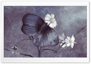 Butterfly Painting Ultra HD Wallpaper for 4K UHD Widescreen desktop, tablet & smartphone