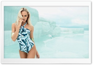 Candice Swanepoel Agua De Coco Swimsuit Shoot Ultra HD Wallpaper for 4K UHD Widescreen desktop, tablet & smartphone