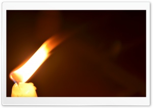 Candle Flame Ultra HD Wallpaper for 4K UHD Widescreen desktop, tablet & smartphone