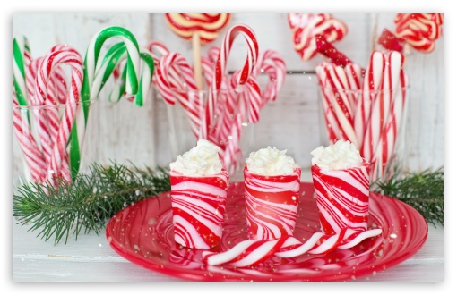 Candy Canes with Red Stripes