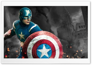 Captain America (The Avengers 2012 Movie) Ultra HD Wallpaper for 4K UHD Widescreen desktop, tablet & smartphone