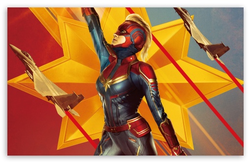 Captain Marvel 2019 Ultra HD Desktop Background Wallpaper for : Widescreen  & UltraWide Desktop & Laptop : Multi Display, Dual & Triple Monitor :  Tablet : Smartphone