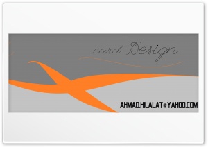 Card Design - Orange Ultra HD Wallpaper for 4K UHD Widescreen desktop, tablet & smartphone