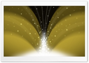 Cascade Of Magic Powder Dark Yellow Ultra HD Wallpaper for 4K UHD Widescreen desktop, tablet & smartphone