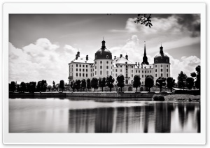 Castle In Black And White Ultra HD Wallpaper for 4K UHD Widescreen desktop, tablet & smartphone