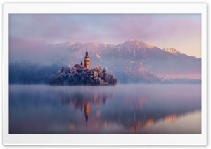 Castle On A Island Ultra HD Wallpaper for 4K UHD Widescreen desktop, tablet & smartphone