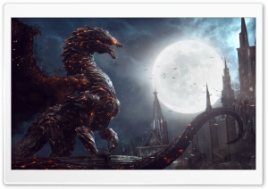 Castlevania Lords Of Shadow 2 Dragon Form Ultra HD Wallpaper for 4K UHD Widescreen desktop, tablet & smartphone