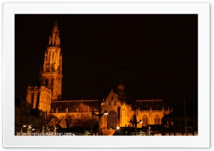 Cathedral in Antwerp Ultra HD Wallpaper for 4K UHD Widescreen desktop, tablet & smartphone