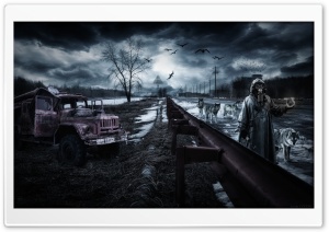 Chernobyl Wolves Ultra HD Wallpaper for 4K UHD Widescreen desktop, tablet & smartphone