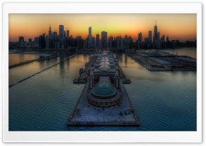 Chicago Skyline Ultra HD Wallpaper for 4K UHD Widescreen desktop, tablet & smartphone