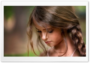 Child Girl Braided Tail Ultra HD Wallpaper for 4K UHD Widescreen desktop, tablet & smartphone