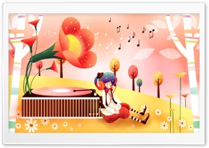 Childhood Fairytales Gramophone Ultra HD Wallpaper for 4K UHD Widescreen desktop, tablet & smartphone
