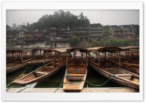 Chinese Boats Ultra HD Wallpaper for 4K UHD Widescreen desktop, tablet & smartphone